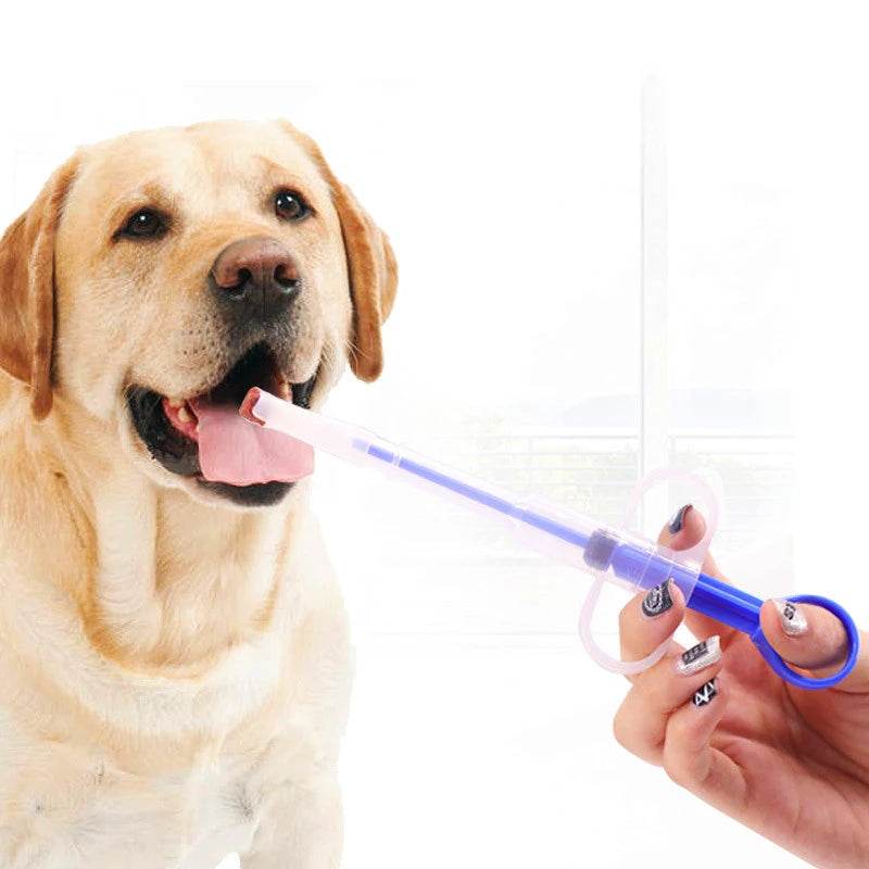 Fitzsi Essentials pet pill syringe gun for easy medication delivery to dogs with adjustable tip