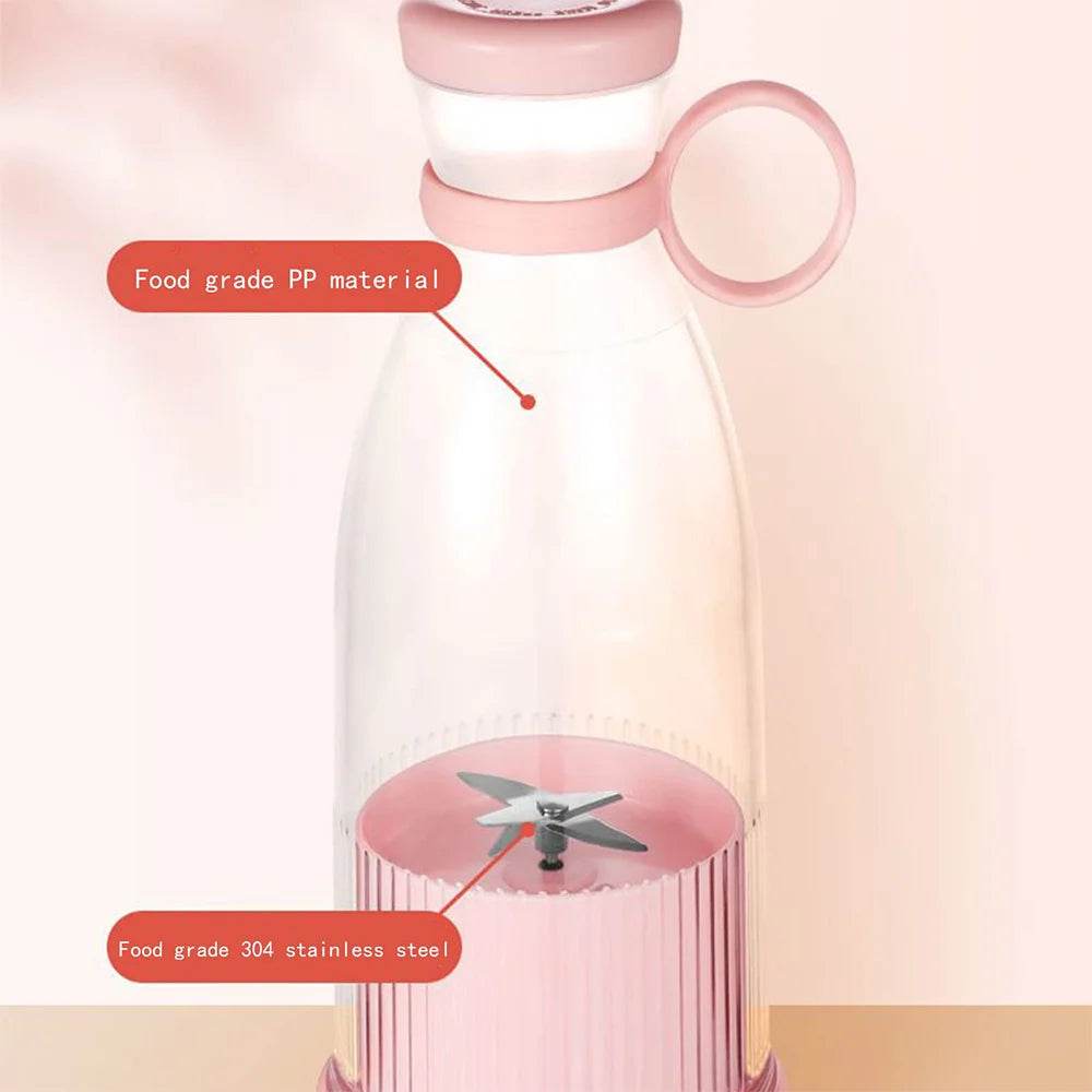 Fitzsi Essentials portable fruit juicer bottle made from food grade PP material and stainless steel blades