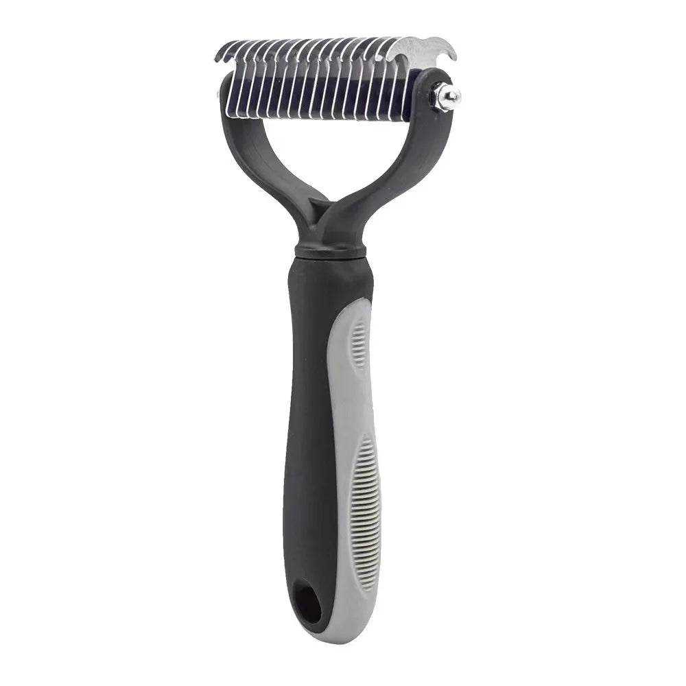 Fitzsi Essentials Professional Pet Deshedding Brush with Comfortable Grip for Effective Fur Removal