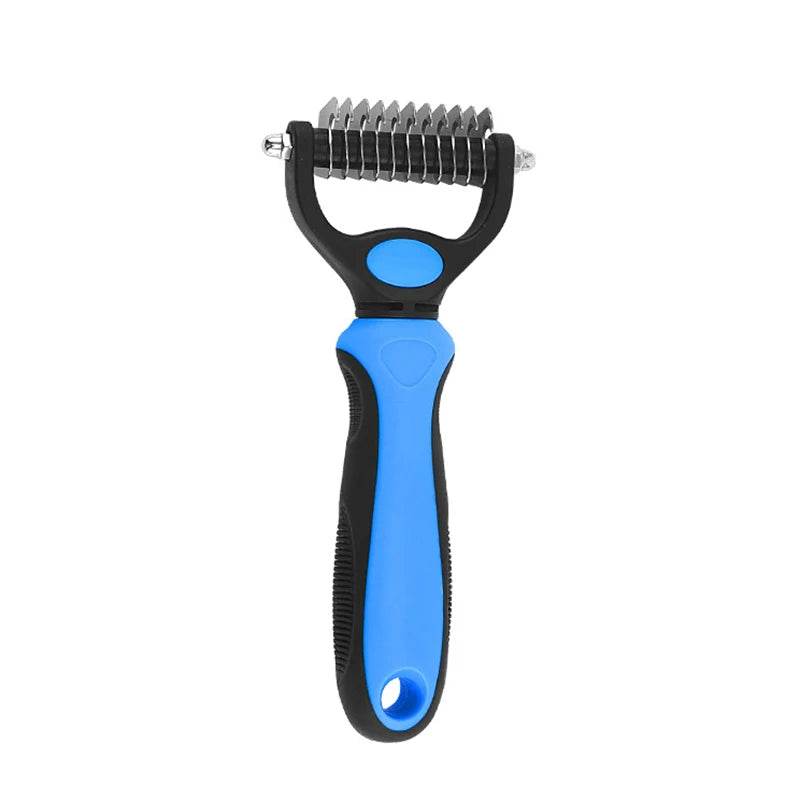 Fitzsi Essentials professional pet deshedding brush with ergonomic handle for effective fur removal