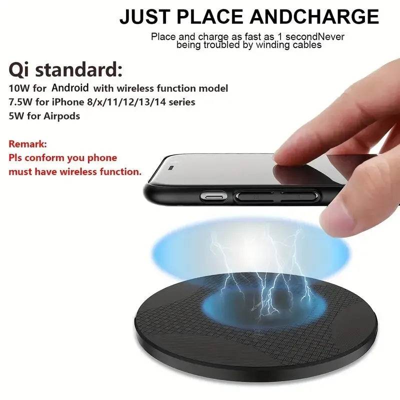 Fitzsi Essentials wireless charging pad for mobile with Qi standard for fast and convenient charging