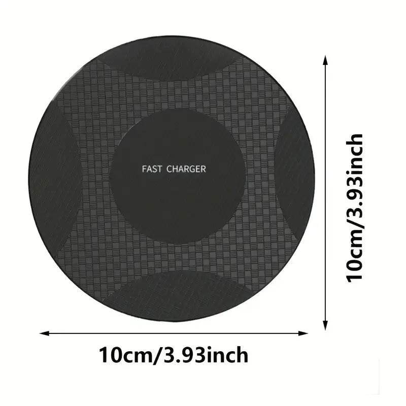 Fitzsi Essentials Wireless Charging Pad for mobile, 10cm circle with fast charger design