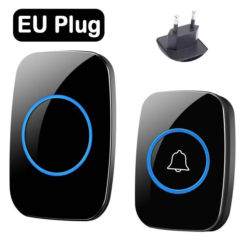 Fitzsi Essentials wireless doorbell EU plug with a sleek design and illuminated button for easy use