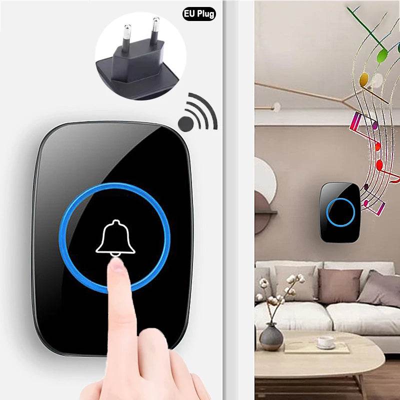 Fitzsi Essentials wireless doorbell EU plug with touch activation and modern design for home use