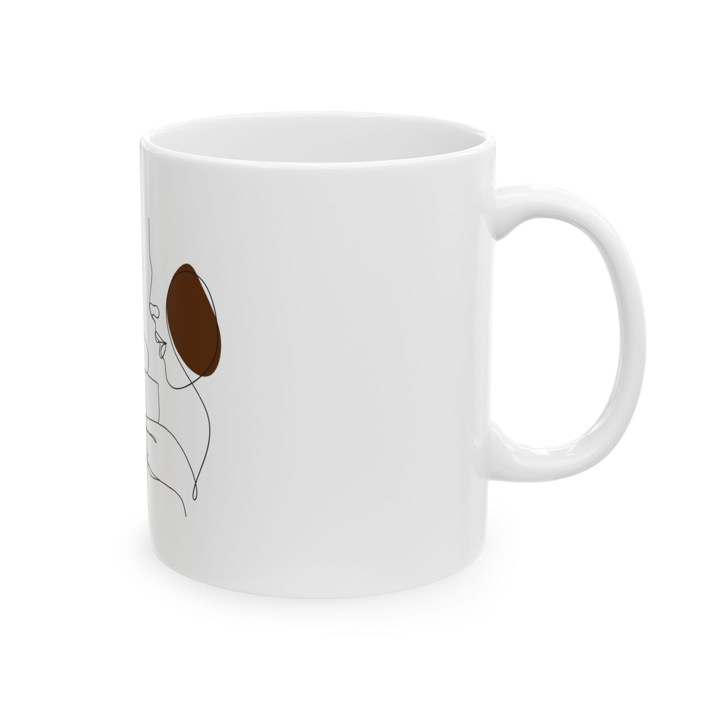 Elegant Coffee Time Ceramic Mug - Perfect for Coffee Lovers Gift for Birthdays