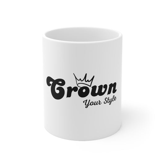 Crown Your Style Ceramic Mug - Perfect Gift for Royalty Lovers, Coffee Mug for Celebrating Achievements