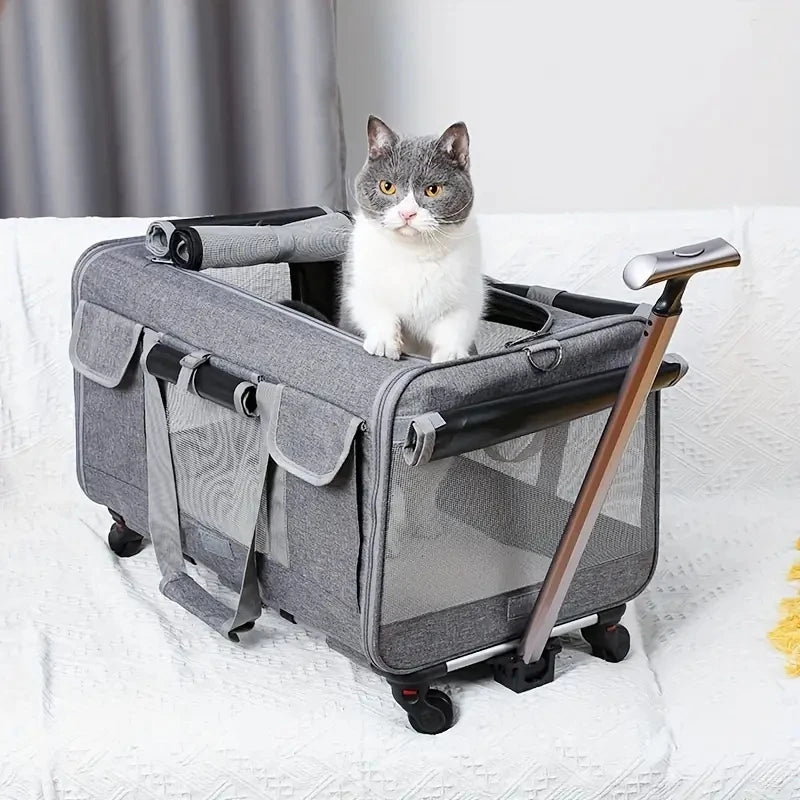 Extra Large Portable Pet Trolley Travel Carrier Bag