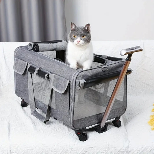 Extra Large Portable Pet Trolley Travel Carrier Bag