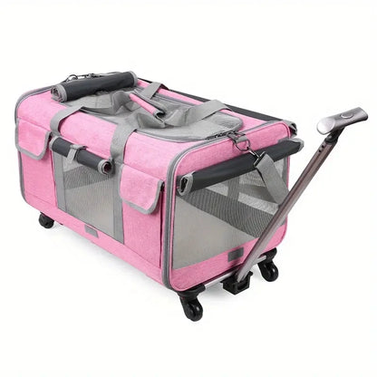 Extra Large Portable Pet Trolley Travel Carrier Bag