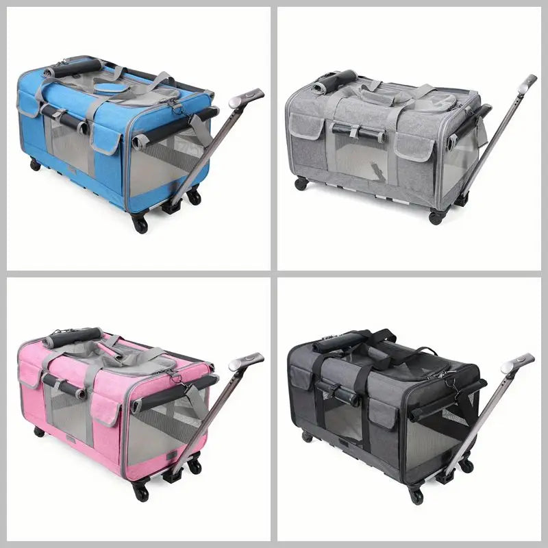 Extra Large Portable Pet Trolley Travel Carrier Bag