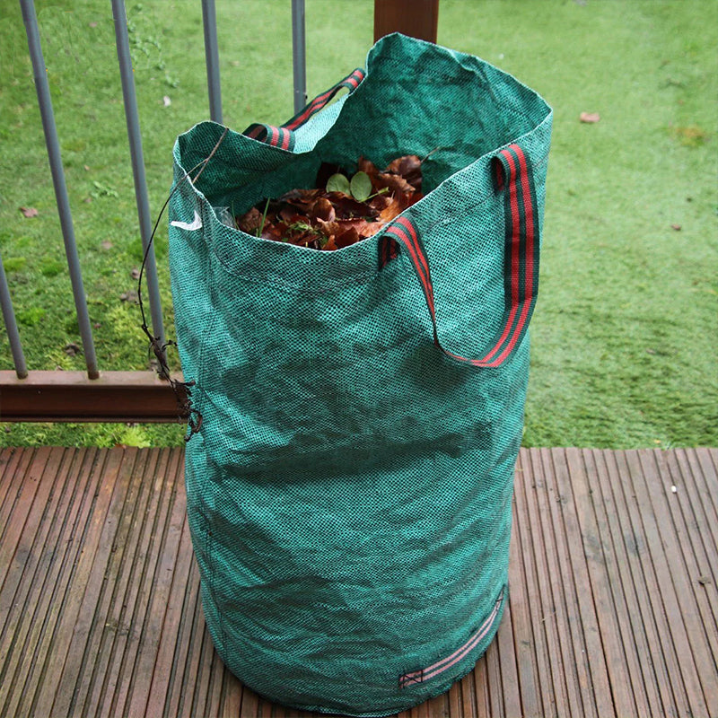 300L Heavy Duty Reusable Garden Waste Bag with Zipper & Handles