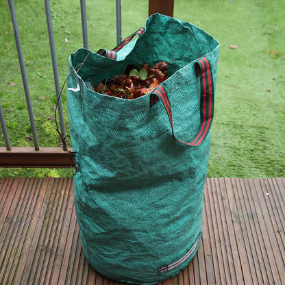 300L Heavy Duty Reusable Garden Waste Bag with Zipper & Handles
