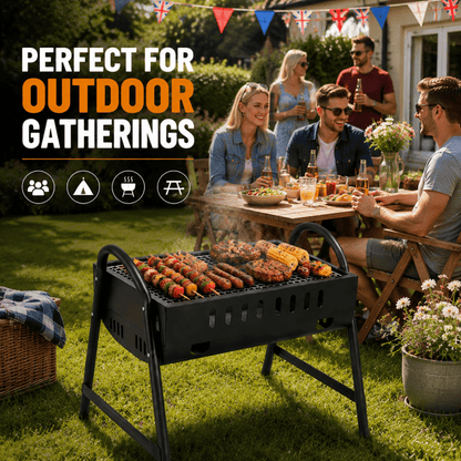 Portable Charcoal BBQ Grill – Outdoor Garden & Camping BBQ