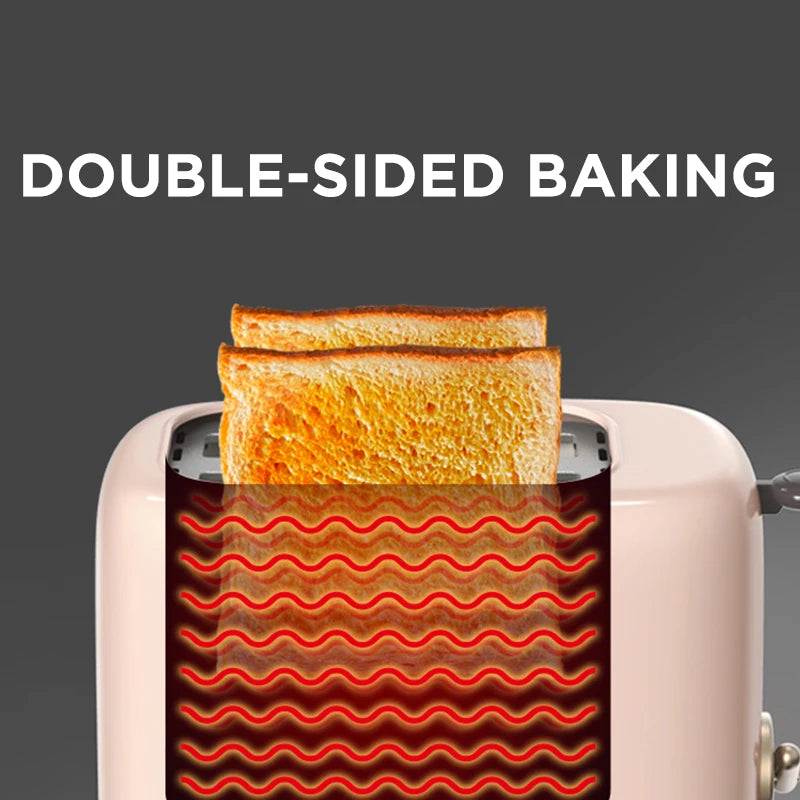 Electric Bread Toaster & Waffle Maker – 220V Double Oven with Hot Air Convection