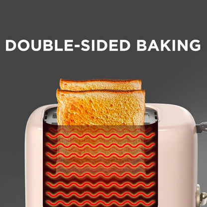 Electric Bread Toaster & Waffle Maker – 220V Double Oven with Hot Air Convection