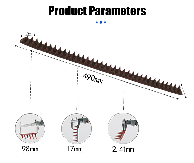 4.4m Fence & Wall Spike Set – 9PCS Pest Deterrent