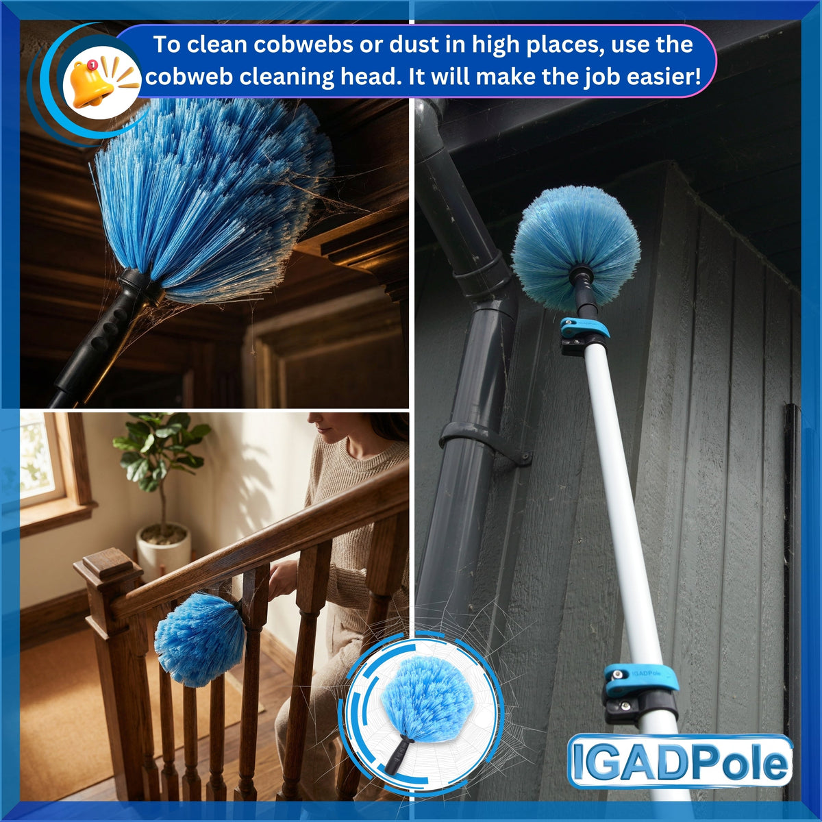 IGADPole 9m (30ft) Telescopic Water-Fed Window Cleaning Kit