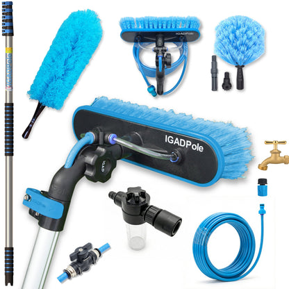 IGADPole 6m (20ft) Telescopic Water-Fed Window Cleaning Kit