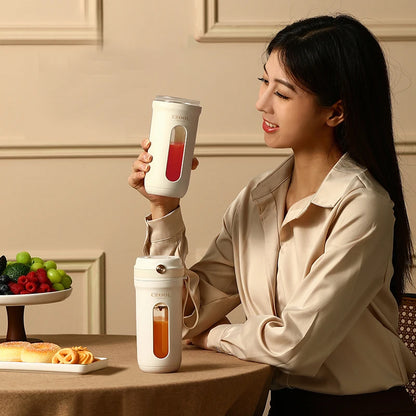 4/10 Blades Electric Portable Blender 350ML Juicer Fruit Mixers USB Rechargeable