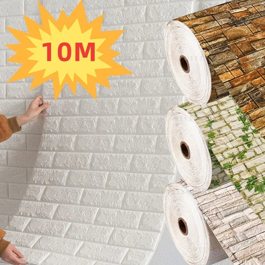 3D Wallpaper Decoration Self-adhesive Antique Foam Waterproof 3d Wall Sticker