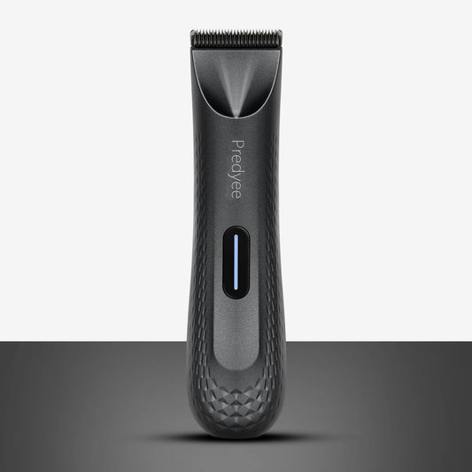 Electric Groin Hair Trimmer for Men – Waterproof Body Groomer with Replaceable Ceramic Blade