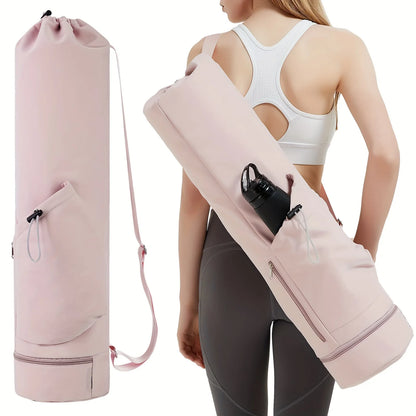 Sports Yoga Mat with Shoulder Strap and Multifunctional Storage Bag