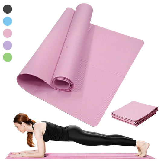 Non Slip Yoga Cushion Travel Fitness Exercise Pad for Home Gym Floor Workout