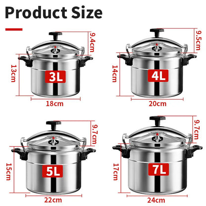 Aluminum Pressure Cooker Only for Gas with Easy Lock Lid