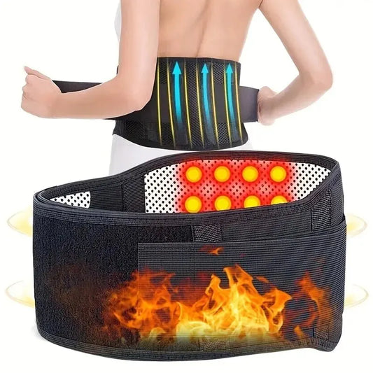 Adjustable Self-Heating Magnetic Therapy Back & Waist Support Belt