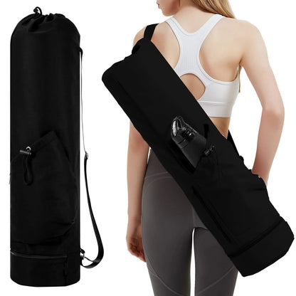 Sports Yoga Mat with Shoulder Strap and Multifunctional Storage Bag
