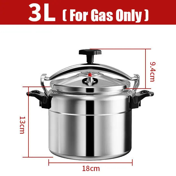 Aluminum Pressure Cooker Only for Gas with Easy Lock Lid