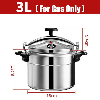 Aluminum Pressure Cooker Only for Gas with Easy Lock Lid