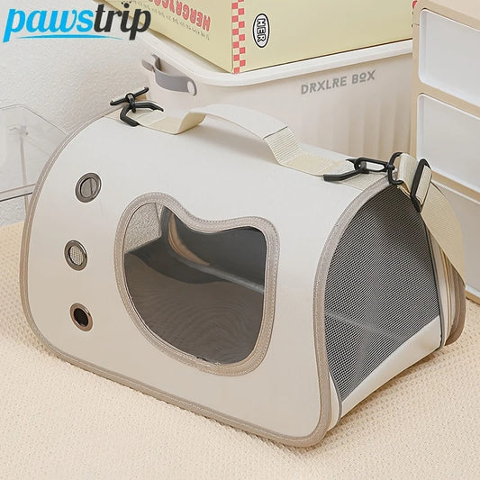 Outdoor Foldable Breathable Pet Carrying Shoulder Bag