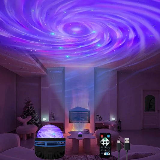 Starry Sky Galaxy Lamp Remote Control USB Charging 7 Modes for Kids Room