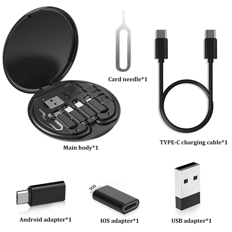 Multi USB Type C to C 60W Charging Adapter Cable Kit