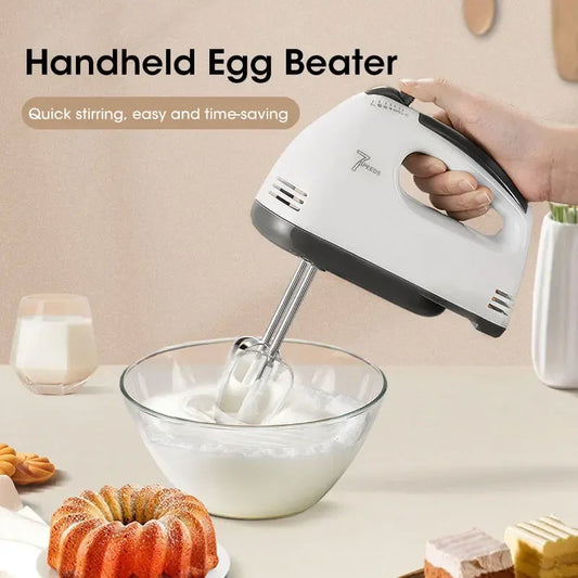 Handheld Electric Egg Beater – Automatic Multifunctional Mixer for Egg Whites, Cream & Dough