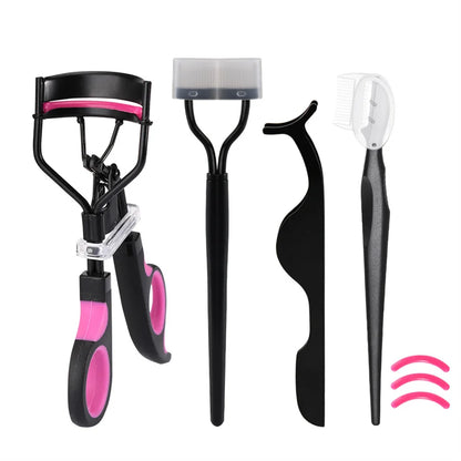 Dual-Color Handle Eyelash Curler & Beauty Tool Set – Eyelash Assistant