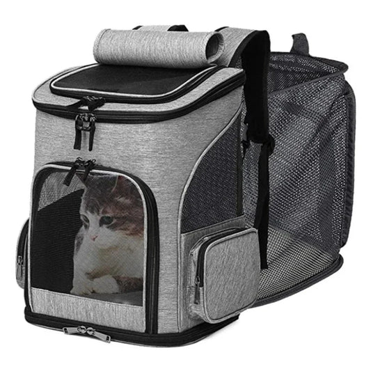 Breathable Pet Cat Carrier Backpack Foldable Expandable Large Capacity