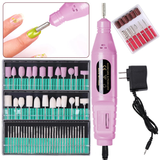 LINMANDA 6-in-1 Electric Nail Drill Kit – Portable Manicure & Pedicure Tool Set
