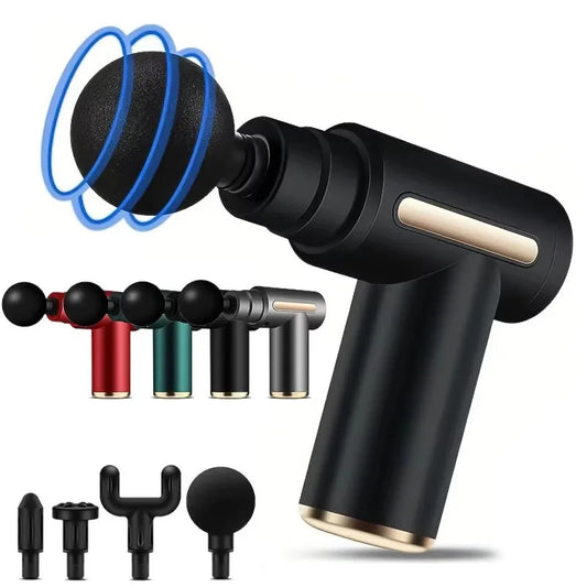 2027 Mini Portable Fascia Massage Gun – Deep Tissue Muscle Relief with Adjustable Speed for Full-Body Relaxation