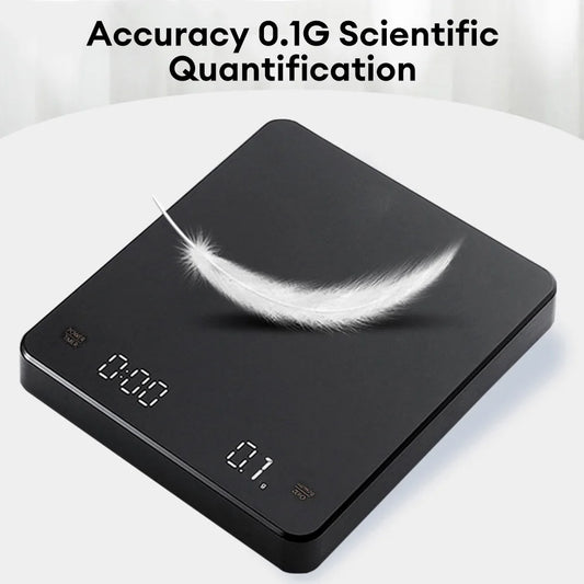Digital Coffee Scale with Timer LED Screen