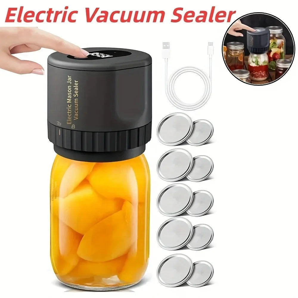Electric Mason Jar Vacuum Sealer Kit