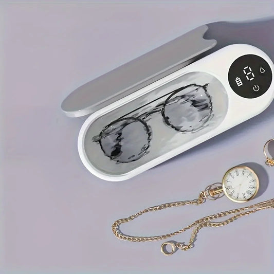 Ultrasonic 360° Jewelry & Eyeglass Cleaner – for Home & Travel Use