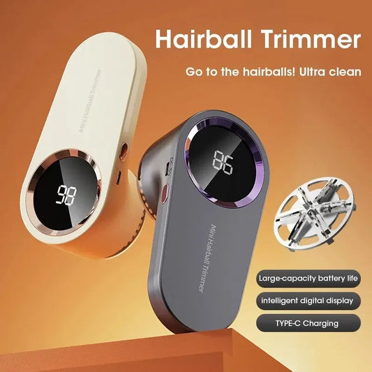 USB Rechargeable Electric Lint Remover – LED Digital Fabric Shaver for Clothing