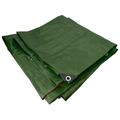 Heavy Duty L-Grade Tarpaulin 4m x 5m (200 GSM) – Green/Brown