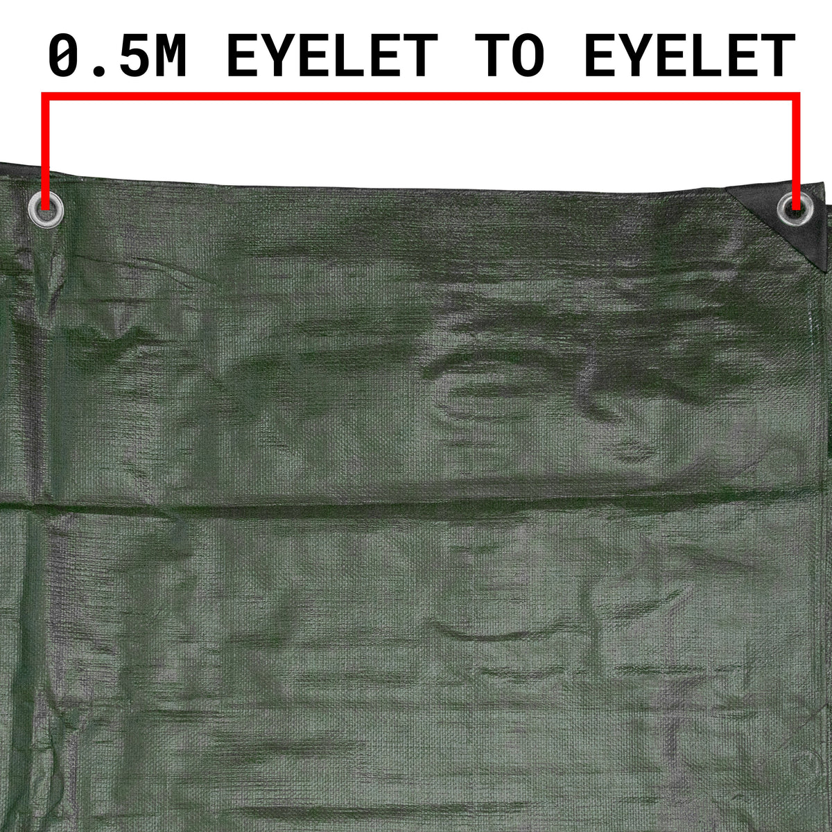 Heavy Duty L-Grade Tarpaulin 3m x 5m (200 GSM) – Green/Brown