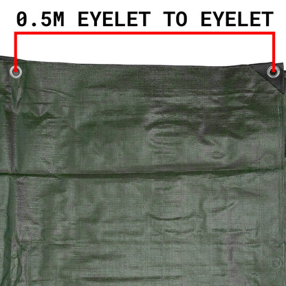 Heavy Duty L-Grade Tarpaulin 4m x 5m (200 GSM) – Green/Brown