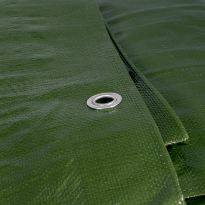 Heavy Duty L‑Grade Tarpaulin 6m x 10m (200 GSM) – Green/Brown