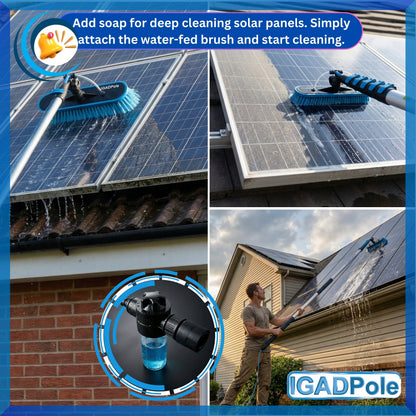 IGADPole Window Cleaning Accessories Kit – Brush, Squeegee & Duster (No Pole)