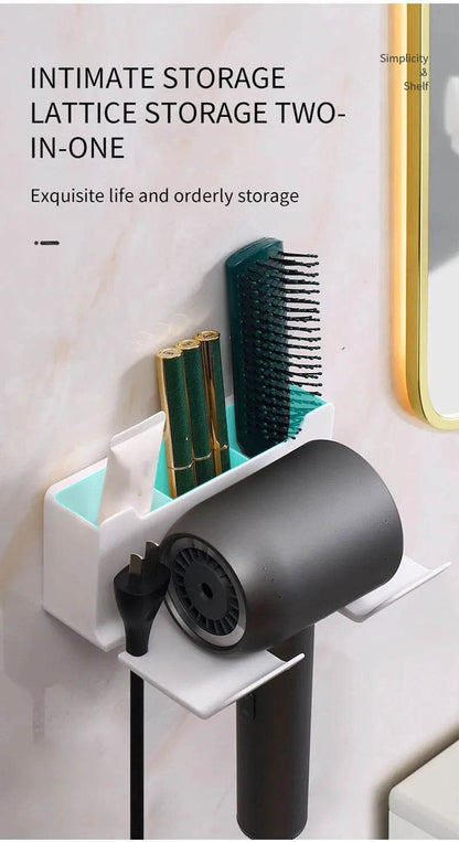 Fitzsi Essentials bathroom gadget organizer with two-in-one storage for hair tools and personal items